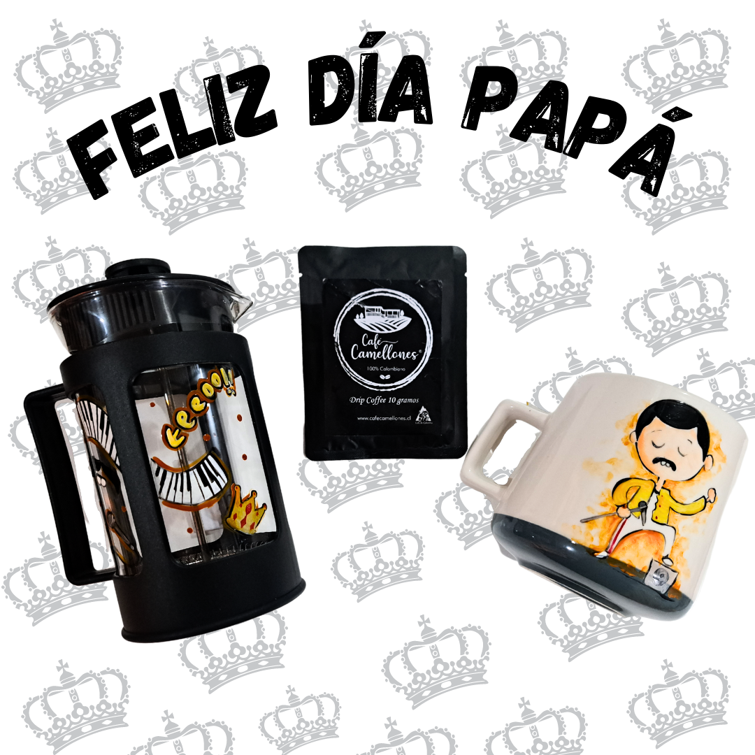 Set día del padre Freddie Mercury