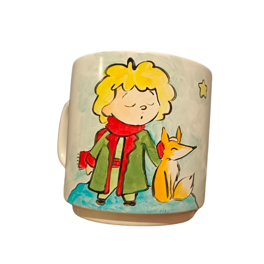 Taza cerámica principito y zorro