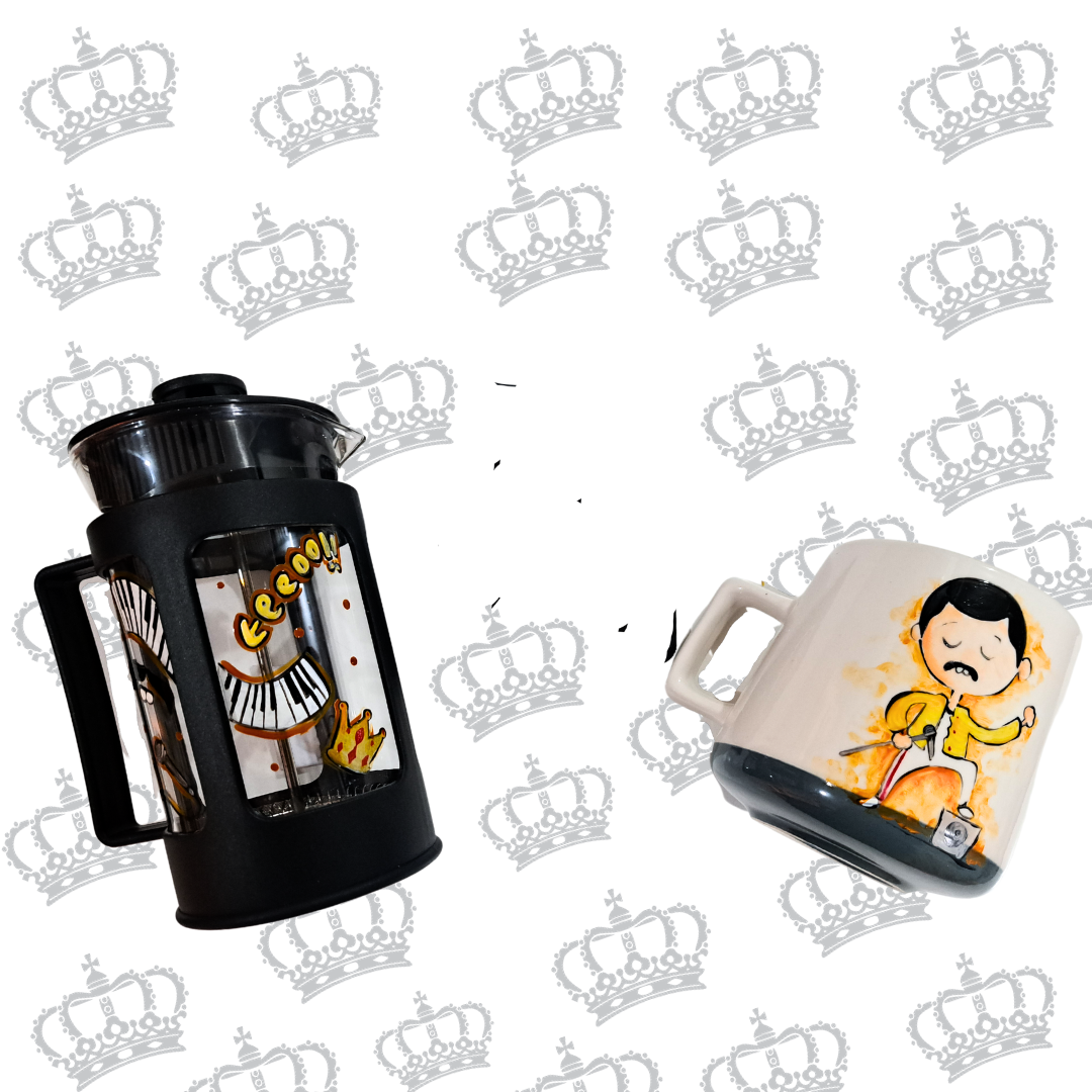 Cafetera francesa 700 cc + tazón Freddy