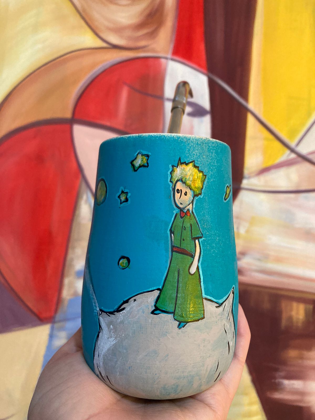 Mate de madera el principito
