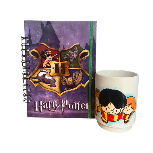 Agenda 2025 + tazón pintado a mano de Harry potter