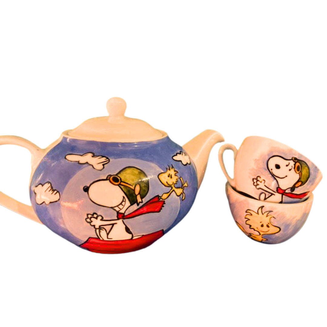 Juego de té snoopy