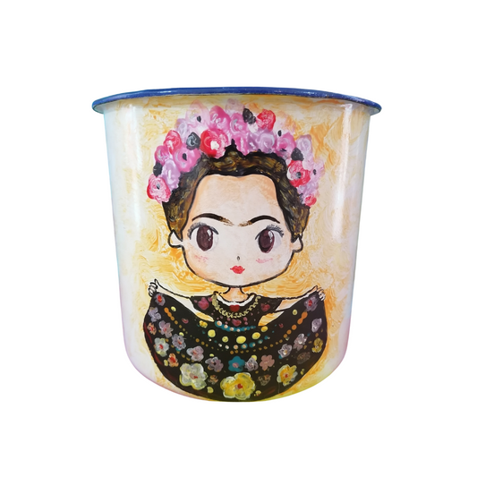 Jarro enlozado 330cc Frida Khalo