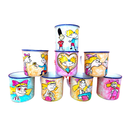 Set 8 Jarro enlozado Hey Arnold