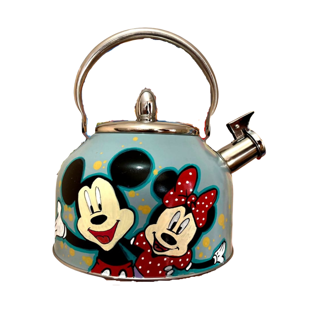 Tetera 2.5 lts acero inoxidanble Mickey