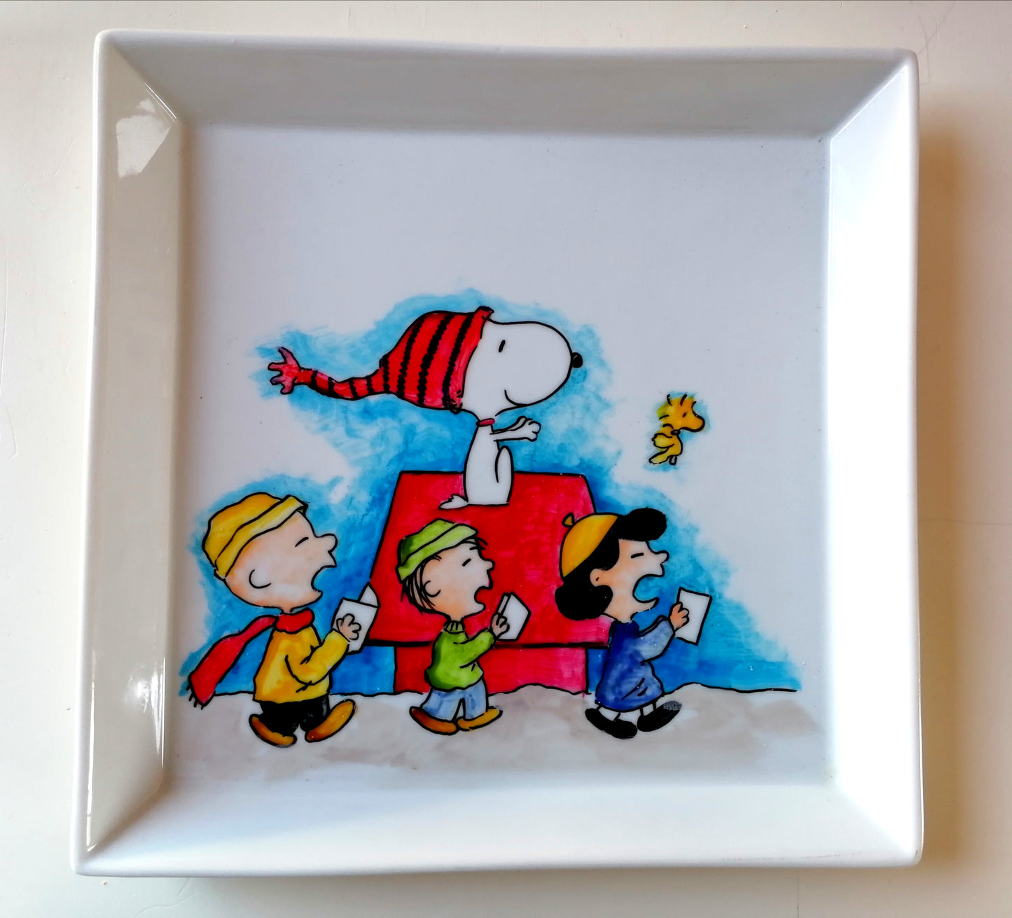 Plato navidad Charlie brown