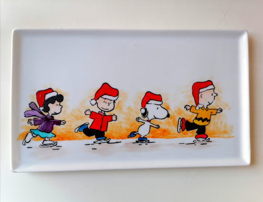 Plato navidad Charlie brown