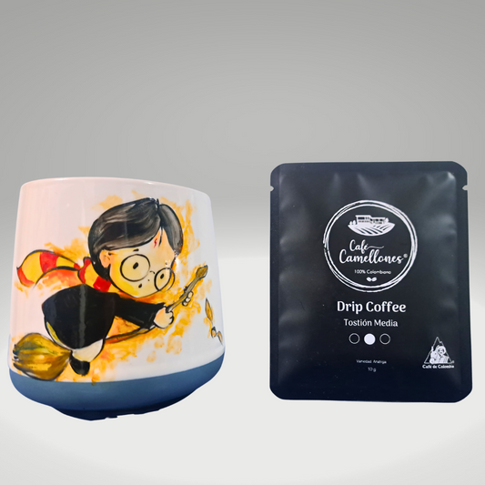 Tazón + cafe drip Harry Potter