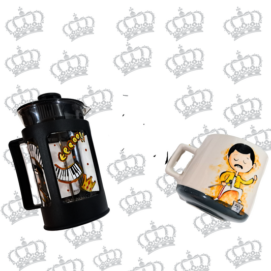 Cafetera francesa 700 cc + tazón Freddy