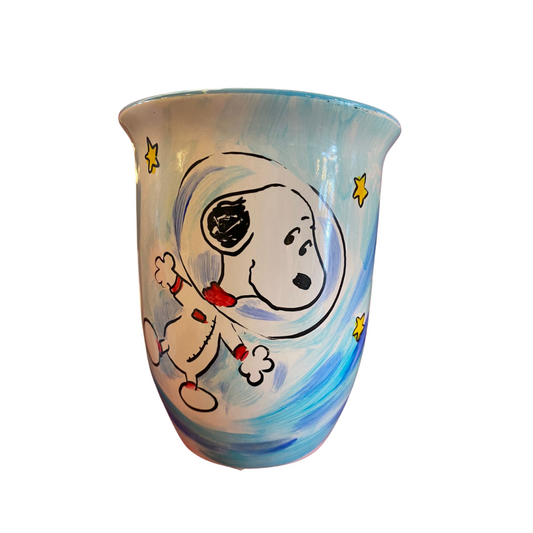 Taza cerámica Snoopy astronauta