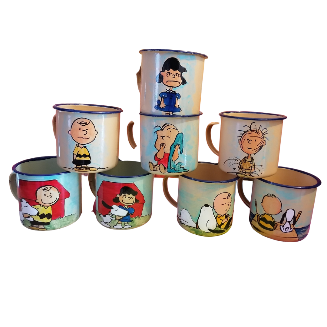 Juego 8 enlozados 330cc Charlie brown
