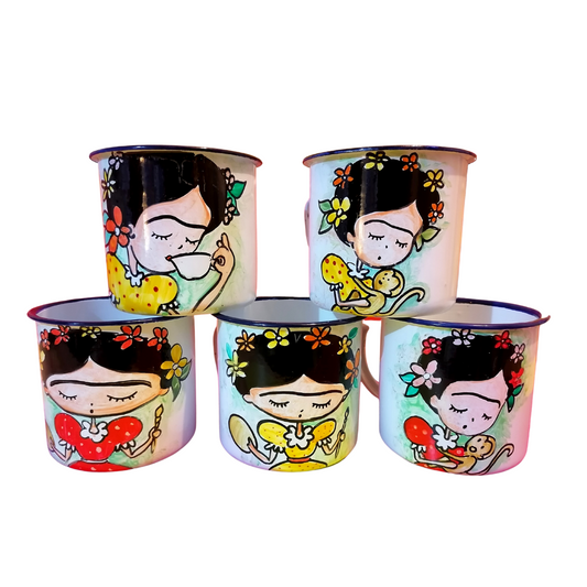 Set jarro enlozado 330 cc frida