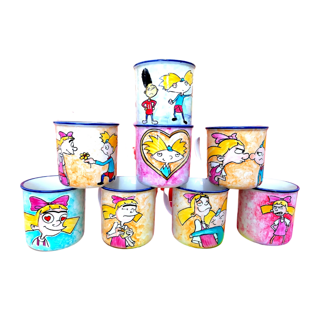 Set 8 Jarro enlozado Hey Arnold