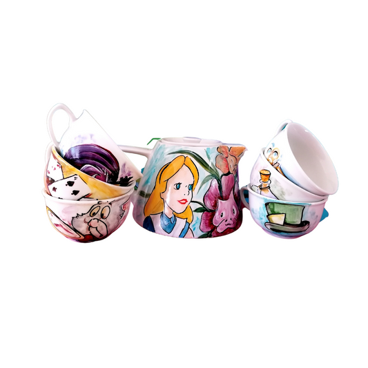 Juego de té Alicia en el país de la maravilla