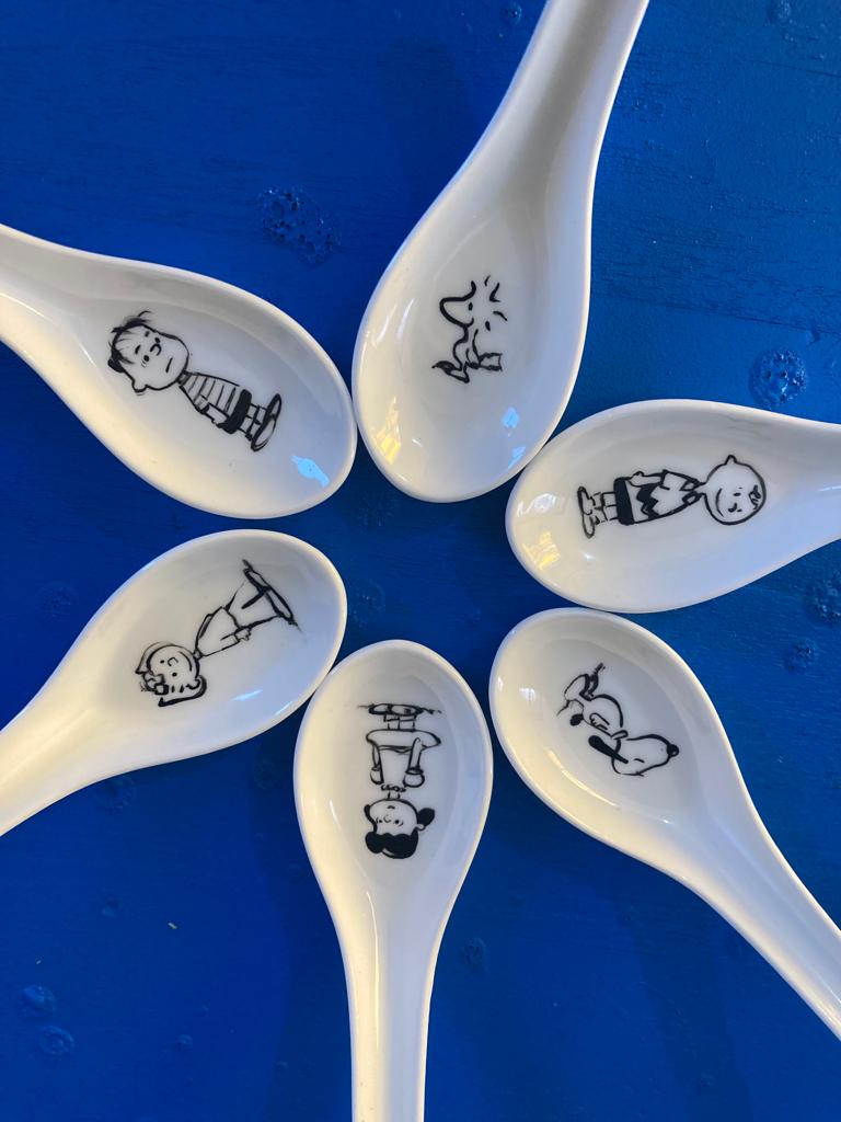 Cucharas cerámica Charlie Brown